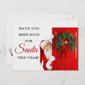 Ben je aardig geweest? kerst-Briefkaart Briefkaart (Voorkant / Achterkant)