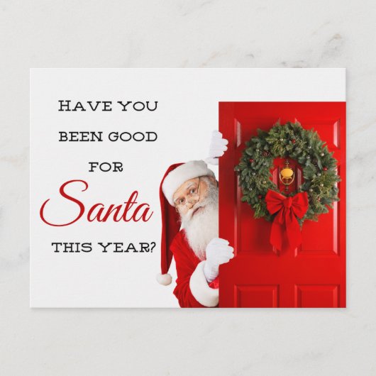 Ben je aardig geweest? kerst-Briefkaart Briefkaart (Voorkant)