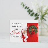 Ben je aardig geweest? kerst-Briefkaart Briefkaart (Staand voorkant)