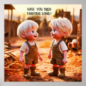 BEN JE AL LANG AAN HET BOEREN? POSTER (Voorkant)