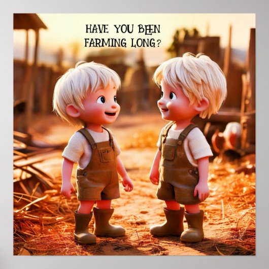 BEN JE AL LANG AAN HET BOEREN? POSTER (Voorkant)