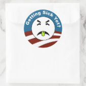 Ben je al ziek? ronde sticker (Tas)