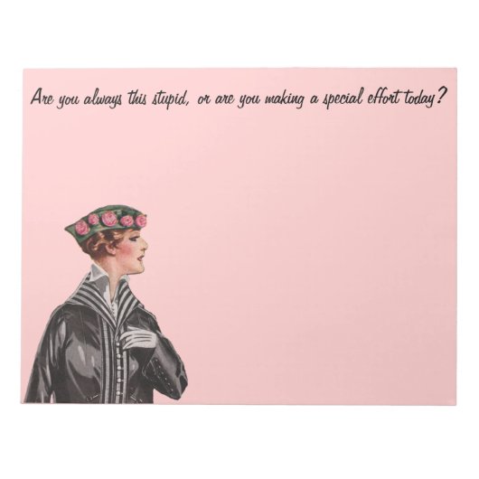 Ben je altijd zo dom? notitieblok (Voorkant)