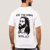 Ben je beneden? t-shirt (Achterkant)