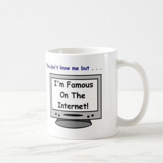 Ben je beroemd op het internet? koffiemok (Rechts)