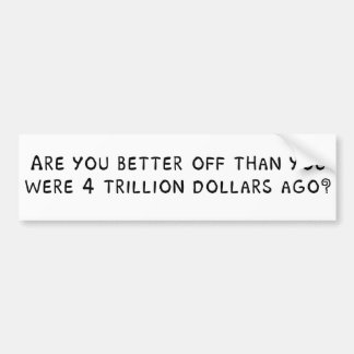 Ben je beter af? bumpersticker