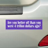ben je beter af ? bumpersticker (Op auto)