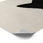 Ben Je Bezig Grappige Zwarte Kat Minimalistisch Poster (Hoek)
