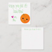 Ben je blij dat het lunchtijd is? Lunchbox Notitie Notitiekaartje (Voorkant / Achterkant)