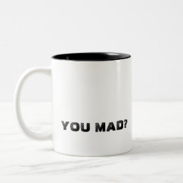 Ben je boos? tweekleurige koffiemok