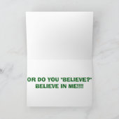 BEN JE CLAUSTROFOBISCH OF GELOOF JE? FEESTDAGEN KAART (Binnen)