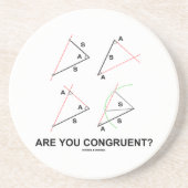 Ben je daarmee in overeenstemming? (Congruente hoe Zandsteen Onderzetter (Voorkant)