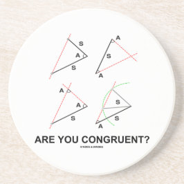 Ben je daarmee in overeenstemming? (Congruente hoe Zandsteen Onderzetter