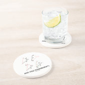 Ben je daarmee in overeenstemming? (Congruente hoe Zandsteen Onderzetter (Zijkant)