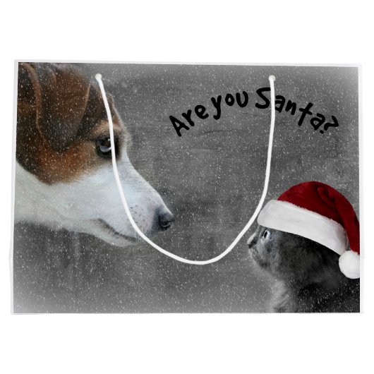 Ben je de kerstman? large cadeautasje (Achterkant)