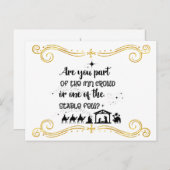 Ben je deel van de Inn Crowd? Christelijke kerst Briefkaart (Voorkant / Achterkant)