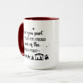 Ben je deel van de Inn Crowd? Christelijke kerst Mok (Voorkant links)