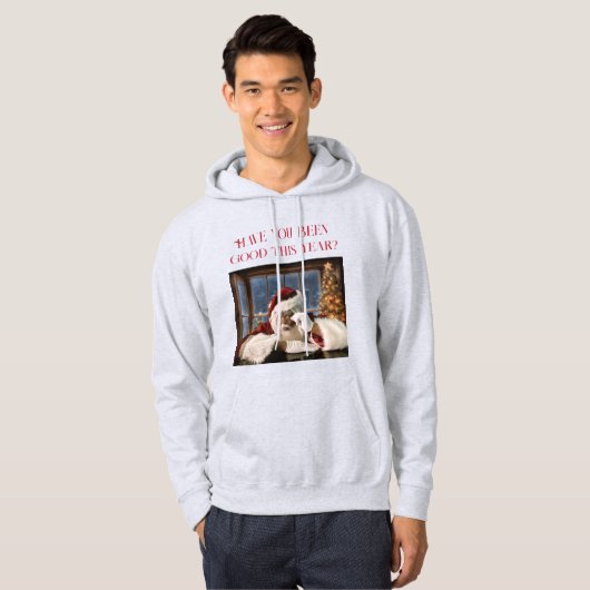 Ben je dit jaar goed geweest? capuchon hoodie (Voorkant volledig)