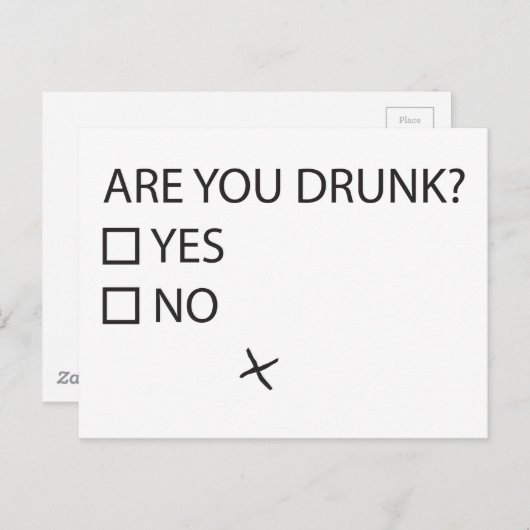 Ben je Drink? Briefkaart (Voorkant / Achterkant)