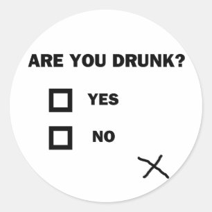 Ben je Drink? Ronde Sticker
