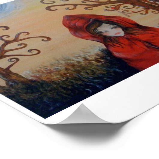 Ben je echt een kleine rode Roodhood? Poster (Hoek)