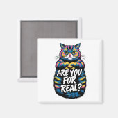 Ben Je Echt Grappig Grumpy Cat Magneet (Voorkant / Achterkant)