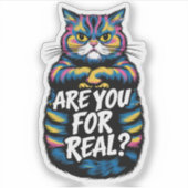 Ben Je Echt Grappige Grumpy Cat Stickers (Voorkant)