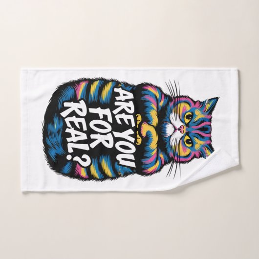 Ben Je Echt Grumpy Cat Handdoek (Handdoek)