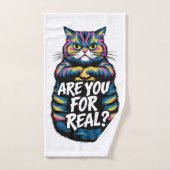 Ben Je Echt Grumpy Cat Handdoek (Handdoek)