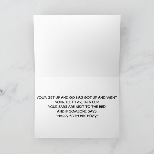 "BEN JE ECHT OVER DE HEUVEL?" 50E KAART (Binnen)