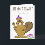 Ben je een Beaver Funny Birthday? Kaart<br><div class="desc">Dit ontwerp is gemaakt door middel van digitale kunst. Het kan worden aangepast in het gebied dat wordt aangeboden of aangepast door de klik te kiezen om de andere optie aan te passen en de naam, initialen of woorden te wijzigen. U kunt de tekstkleur en de stijl ook veranderen of...</div>