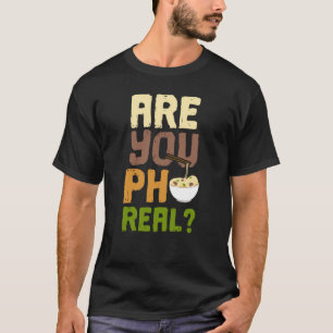 Ben je een echte T-Shirt Funny Cute Noodle