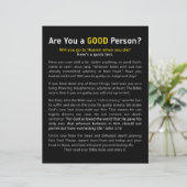 Ben je een goed persoon? Christelijk geloof volled (Staand voorkant)