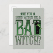 Ben je een goede heks of een slechte heks? briefkaart (Voorkant / Achterkant)