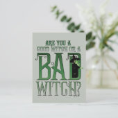 Ben je een goede heks of een slechte heks? briefkaart (Staand voorkant)