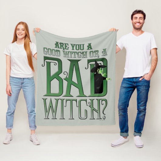 Ben je een goede heks of een slechte heks? fleece deken (In situ)