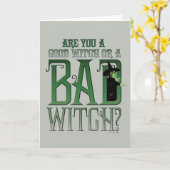 Ben je een goede heks of een slechte heks? kaart (Gele Bloem)
