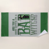 Ben je een goede heks of een slechte heks? strandlaken (Voorkant)