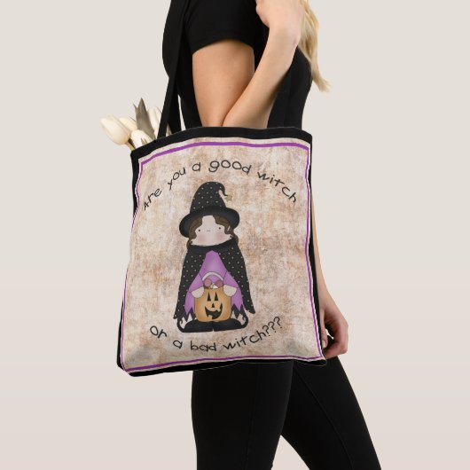 Ben je een goede heks of een slechte heks? tote bag (Dichtbij)
