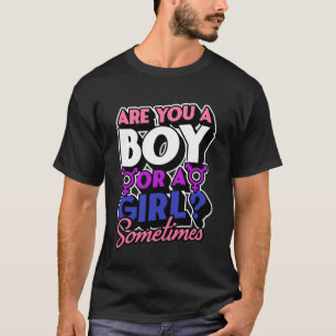 Ben je een jongen of een meisje soms GenderFluid P T-shirt