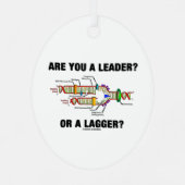 Ben je een leider? Of een grotere? DNA-replicatie Metalen Ornament (Achterkant)