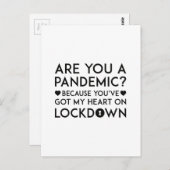 Ben je een pandemie? briefkaart (Voorkant / Achterkant)