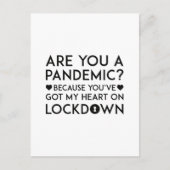 Ben je een pandemie? briefkaart (Voorkant)