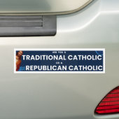 Ben je een republikeinse of traditionele katholiek bumpersticker (Op auto)
