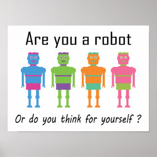 Ben je een Robot? Poster