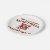 Ben je een slimme kerel of scheet smella retro Car Papieren Bordje (Gekanteld)