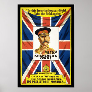 Ben je een van Kitchener's eigen? Poster