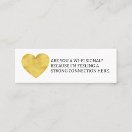 Ben je een Wi-Fi Signal Fun Dating Bellen Kaart? Mini Visitekaartje