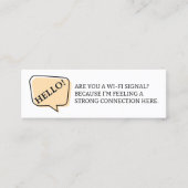 Ben je een Wi-Fi Signal Fun Dating Bellen Kaart? Mini Visitekaartje (Voorkant)
