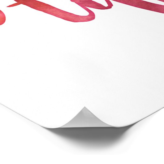 Ben je een zielige waterverf typografische poster (Hoek)